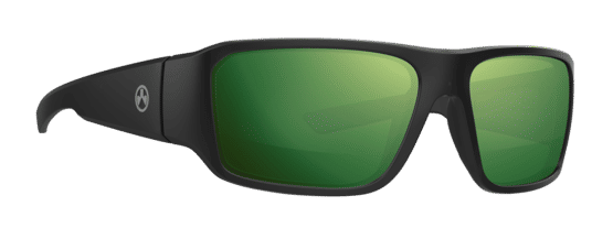 Magpul Rift Glasses with Black Frames with Polarized Violet Lens and Green Mirror